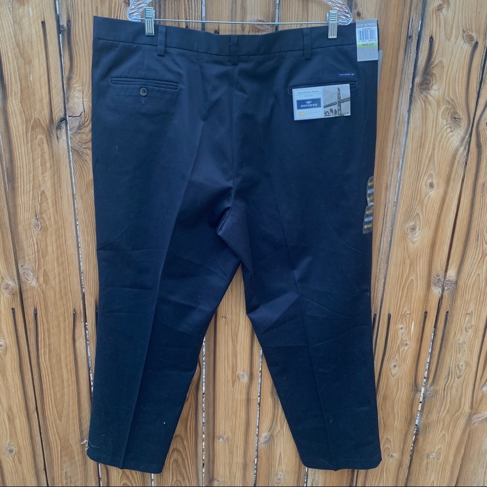 Dockers Classic Fit Cotton Black Pants NWT | W44/L30 - Picture 3 of 8